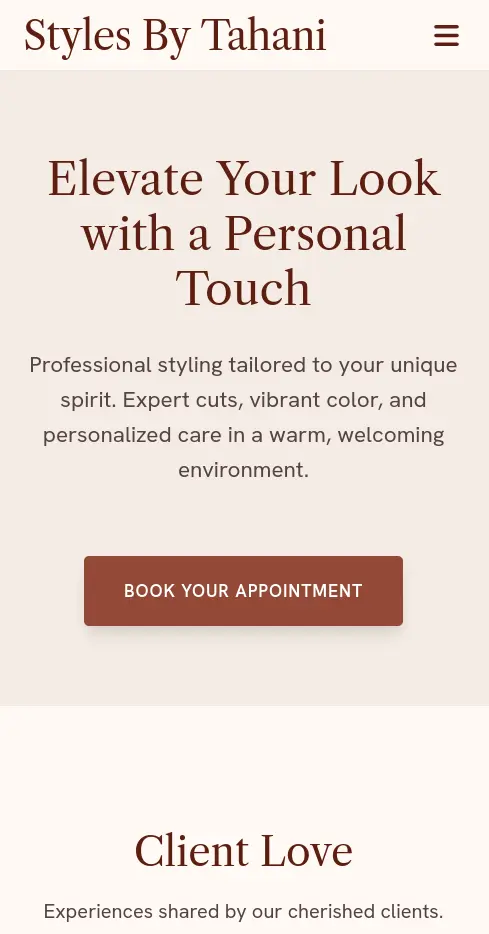 Live demo preview of a Treefolio page